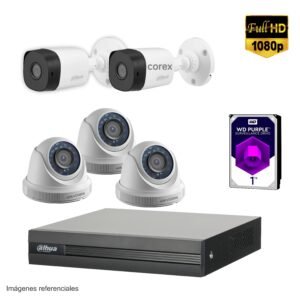 Kit 5 cámaras FULL HD – GRATIS 1TB