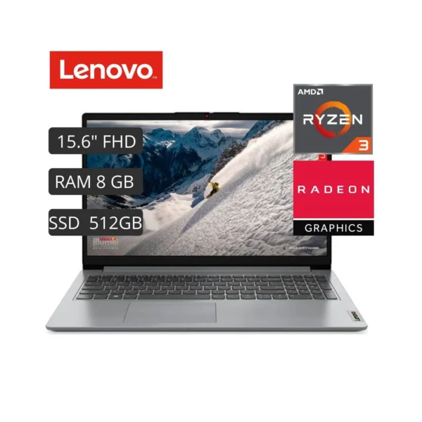 Laptop Lenovo Ryzen 3 7320U / 15.6″ / 8GB DDR4 / m2 512gb