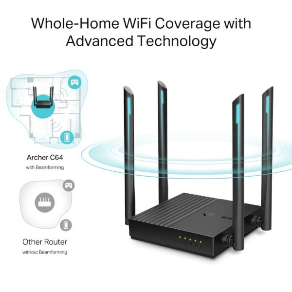 Router 4 antenas Doble Banda AC1200 Gigabit Tp-Link - Image 3