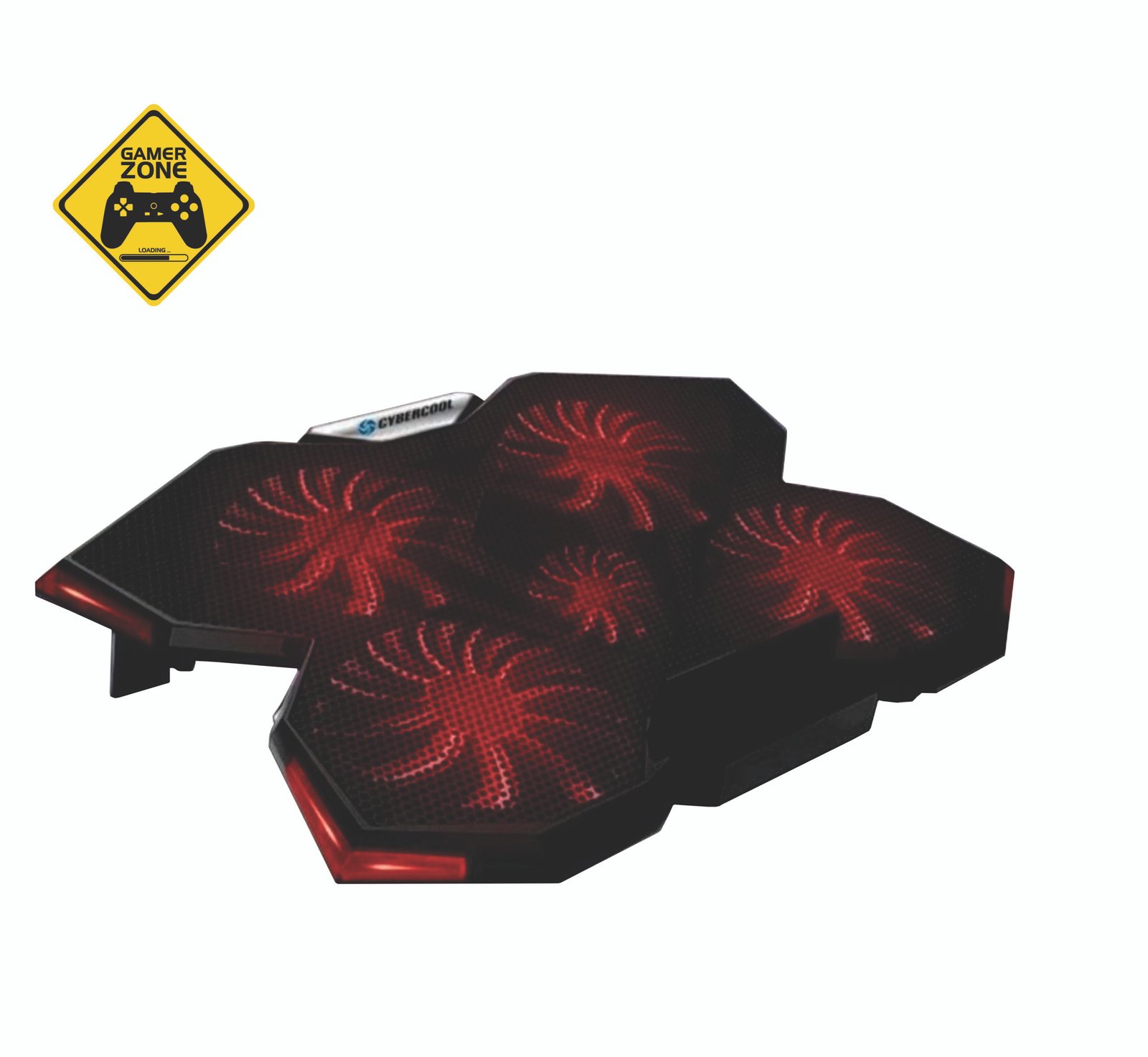 Cooler para Laptop Gamer – Reclinable 5 ventiladores