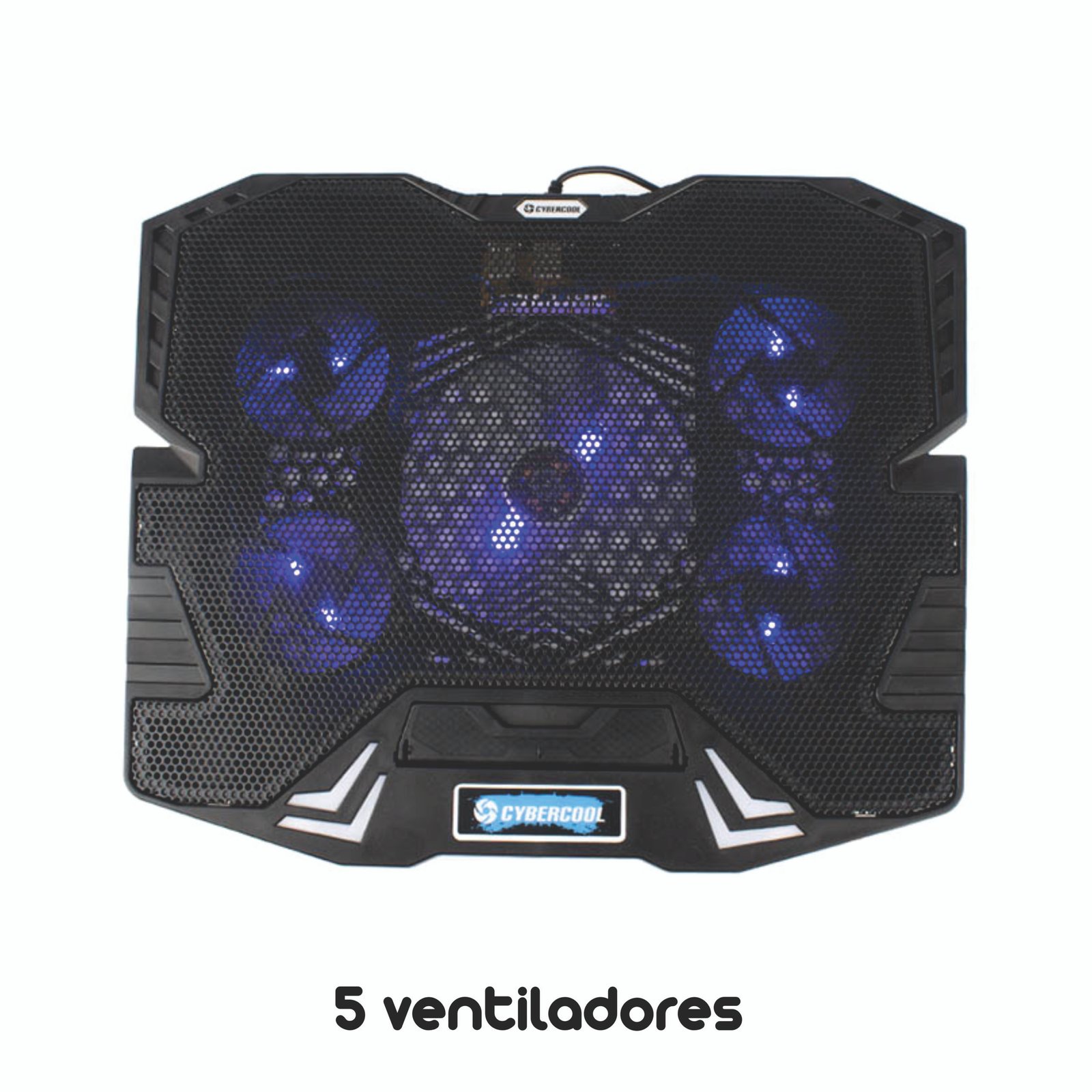 Cooler para Laptop Gamer – Reclinable 5 ventiladores - Image 2