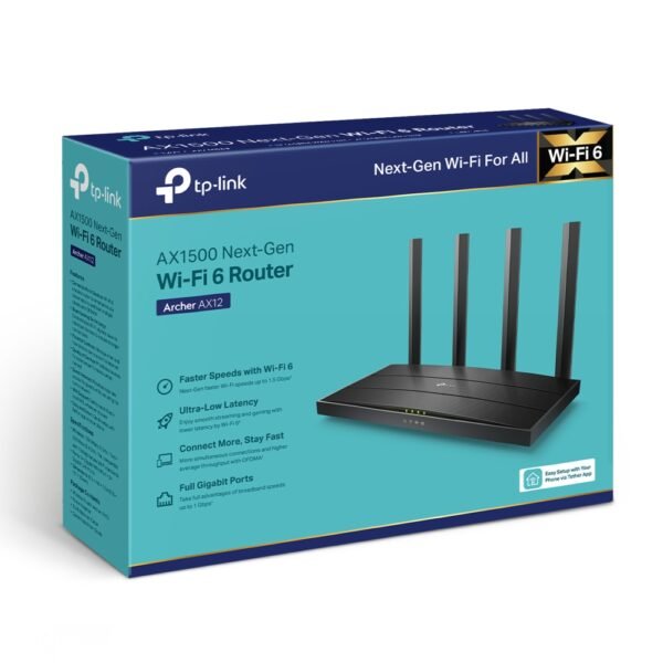 Router 4 antenas Doble Banda AX1500 Tp-Link - Image 2