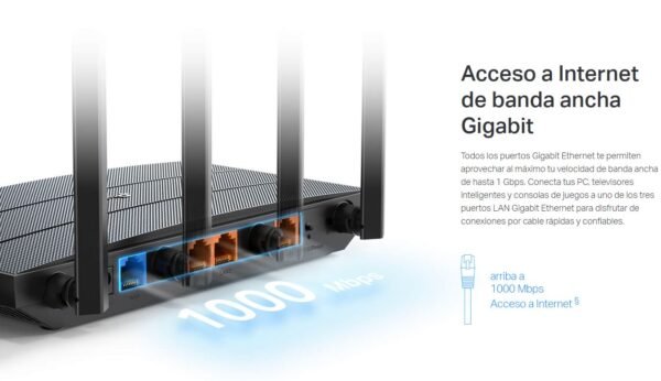 Router 4 antenas Doble Banda AX1500 Tp-Link - Image 7