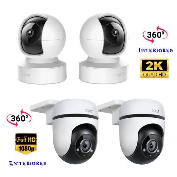 Kit de 4 Cámaras WiFi Tp-Link