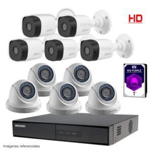Kit 10 cámaras HD - GRATIS 1TB