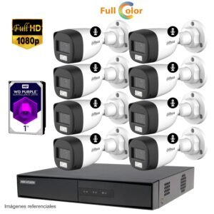 Kit 8 cámaras FULL HD + Full Color – GRATIS 1TB
