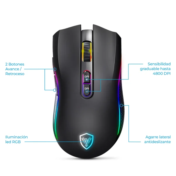 Mouse Gamer Inalámbrico Krip - Image 2