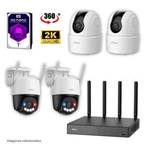 Kit 4 cámaras WiFi IMOU – GRATIS 1TB