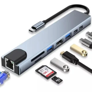 Hub USB Tipo C / 8 en 1