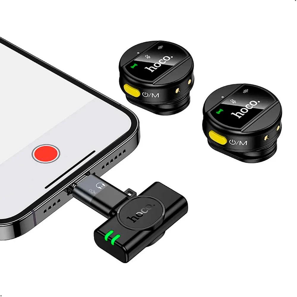 Micrófono Inalámbrico DUAL para celular – Hoco - Image 4